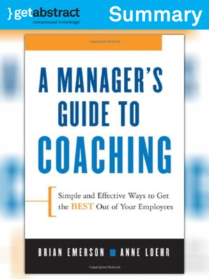 cover image of A Manager's Guide to Coaching (Summary)